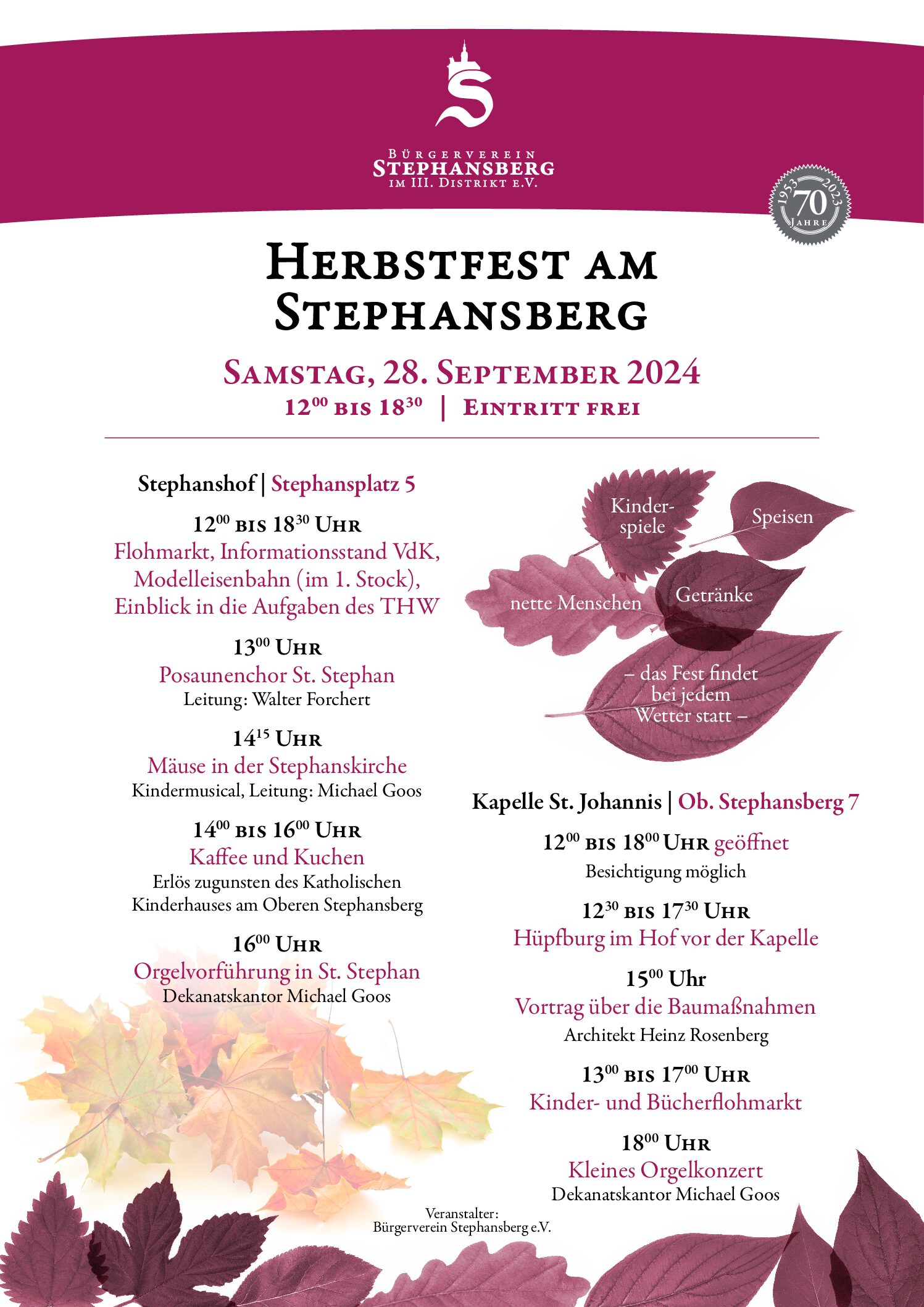 Herbstfest Bürgerverein Stephansberg